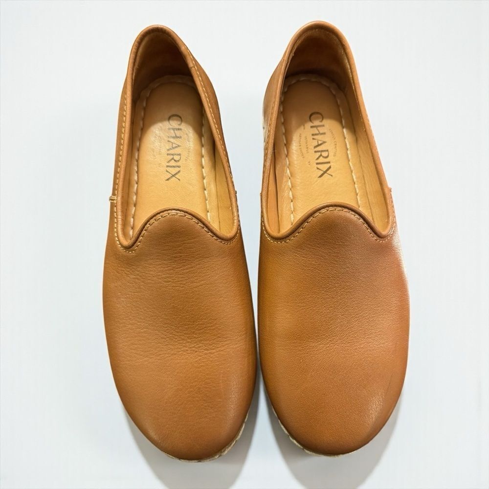 Charix Leather Slip-On Shoes Camel - Picture 2 of 7